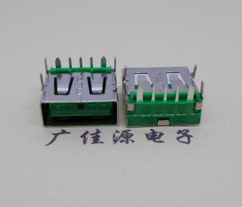 龙岗5A大电流 快充接口 USB5p绿胶芯 常规母座