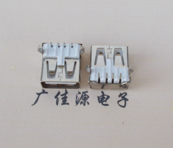 龙岗USB AF母座 LCP 耐高温250度280度 环保白胶芯