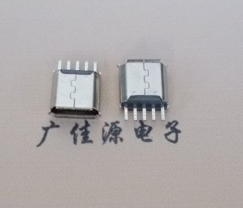 龙岗Micro USB接口 母座B型5p引脚焊线无后背