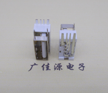 龙岗USB侧立式短体10.0尺寸 侧插加宽脚5A大电流插座