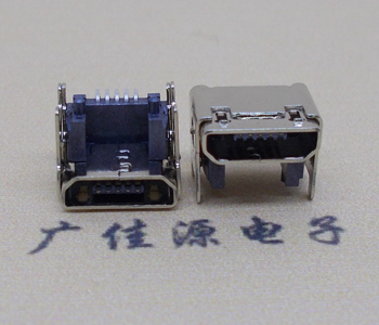 龙岗MICRO USB 5P母座 SMT垫高 L=4.15双壳