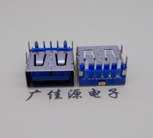 龙岗 USB5安大电流母座 OPPO蓝色胶芯,快速充电接口
