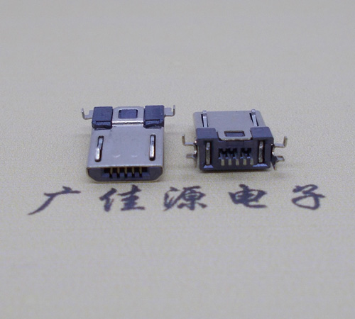 龙岗Micro usb焊板式公头贴片SMT款无弹超薄
